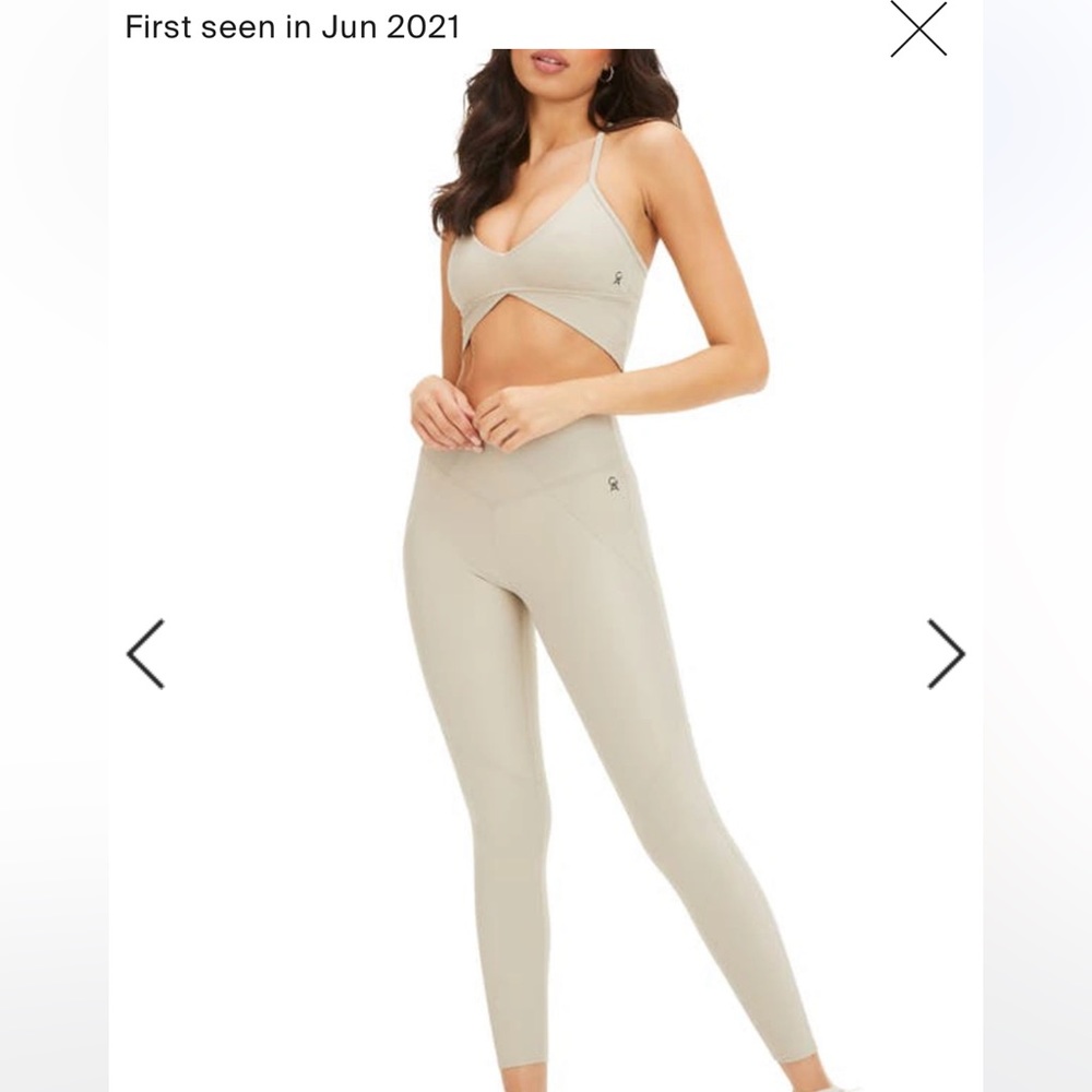 Good American Brand new ribbed leggings and sports bra